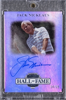 2012 Press Pass Legends Hall of Fame Edition #LG-JN Jack Nicklaus Signed Card (#14/15)
